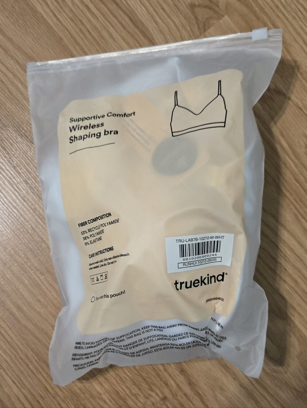 Truekind® Supportive Comfort Wireless Shaping Bra - White